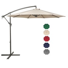 Offset Patio Umbrella Outdoor Cantilever Market Hanging Umbrellas With Crank