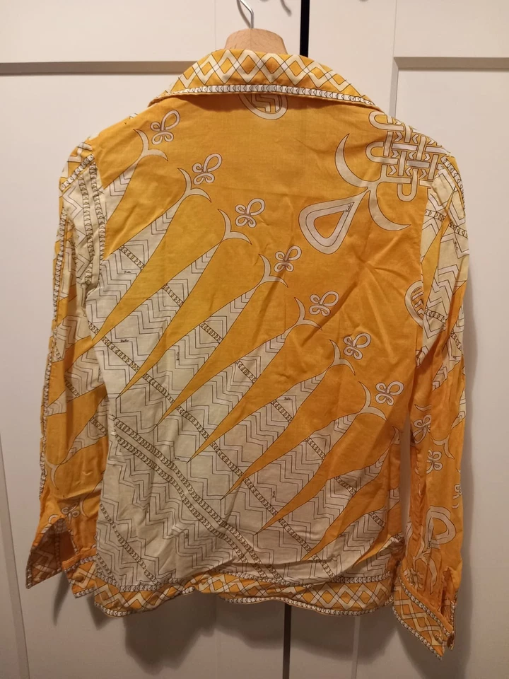 Camicia vintage anni 70 Emilio Pucci taglia 10 multicolore donna - Imagen 2 de 4