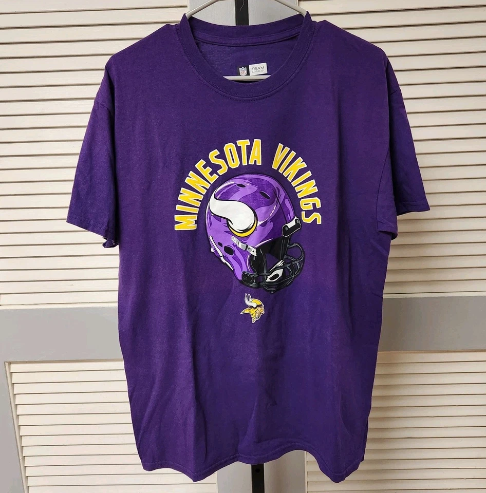 Minnesota Vikings Size Large Purple T-Shirt NFL *Read Description  - Image 2 of 4