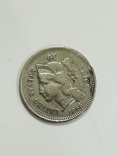1865 3 CENT Three NICKLE VF CONDITION HARDER TO FIND 3c GREAT DETAILS