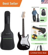 39 Inch Electric Guitar Bag 7mm Padding Waterproof Electric Guitar Case, Elec...