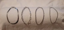 Pack Of 4 925 Stirling Silver bracelets Great Gift Idea