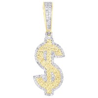 JFL Diamonds & Timepieces 10K Gelbgold Diamant Geld Charm AnhäNger