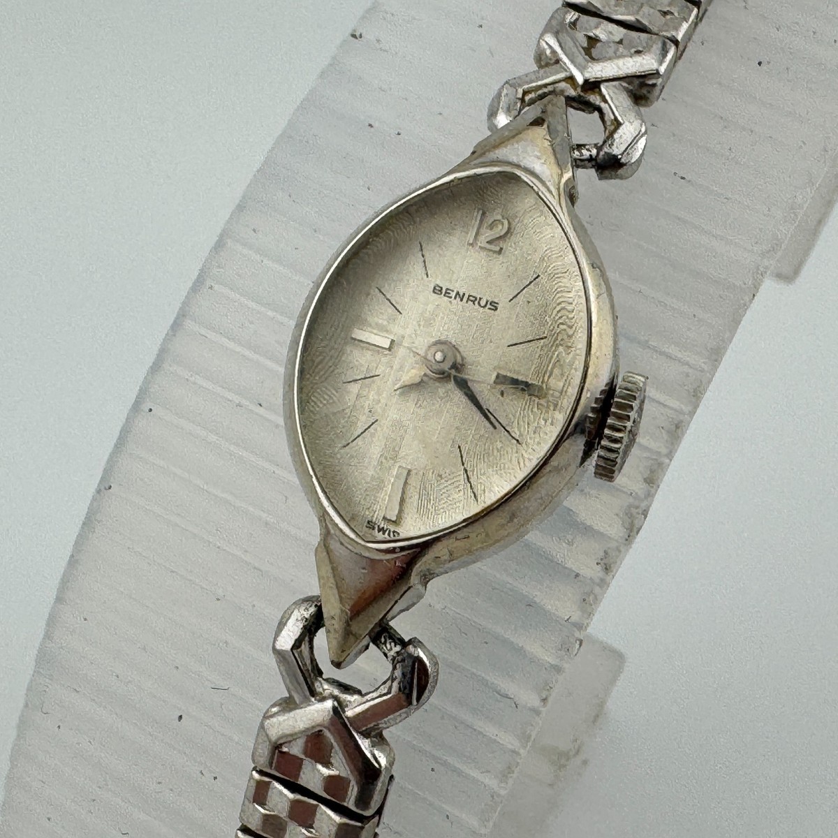Vintage Benrus Swiss Watch Women 10k RGP GF Band Handing-Winding 