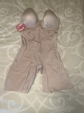 NEW! SPANX Sz L Suit Your Fancy Strapless Cupped Mid-Thigh Bodysuit Worn Once.