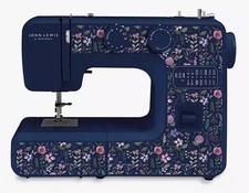 John Lewis JL111 Wildflower Print Sewing Machine Blue [Scratched/Missing Jacket]