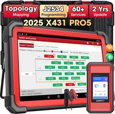 2025 LAUNCH X431 PRO 5 PAD V+ Car Diagnostic Scanner Tool Programming Key Coding