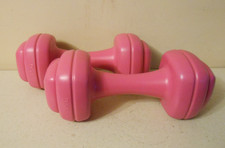 Pink 1kg Dumbells