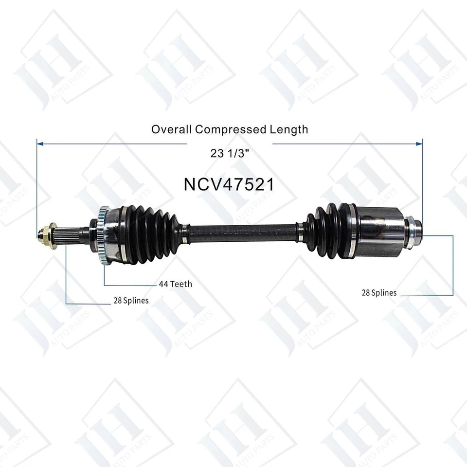 Eje CV pasajero delantero derecho original para Mazda Millenia V6 1995-2000 2,3 L Foto 2 de 4