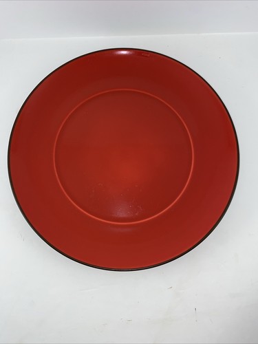 Waechtersbach Duo 10.75” Dinner Plates Set Of 7 Red Brown - Picture 2 of 15