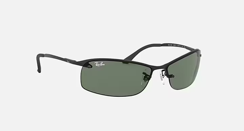 Ray-Ban Top Bar Black Sunglasses RB3183 006/71 63-15 Rectangle Ray Ban NEW - Picture 4 of 6