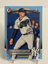 Chase Hampton 2025 Bowman 1st Bowman Sky Blue /499 #BP‑57 New York Yankees