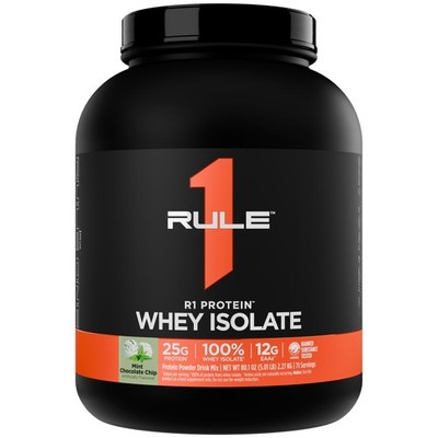 Rule 1 Proteins R1 Protein Whey Isolate  with 25g Protein & 6g BCAA Exclusive...