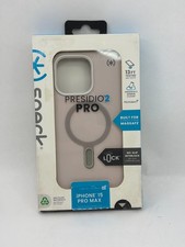 Speck Presidio2 Case for Apple iPhone 15 Pro Max 6.7 Bleached Bone/Heirloom Gold