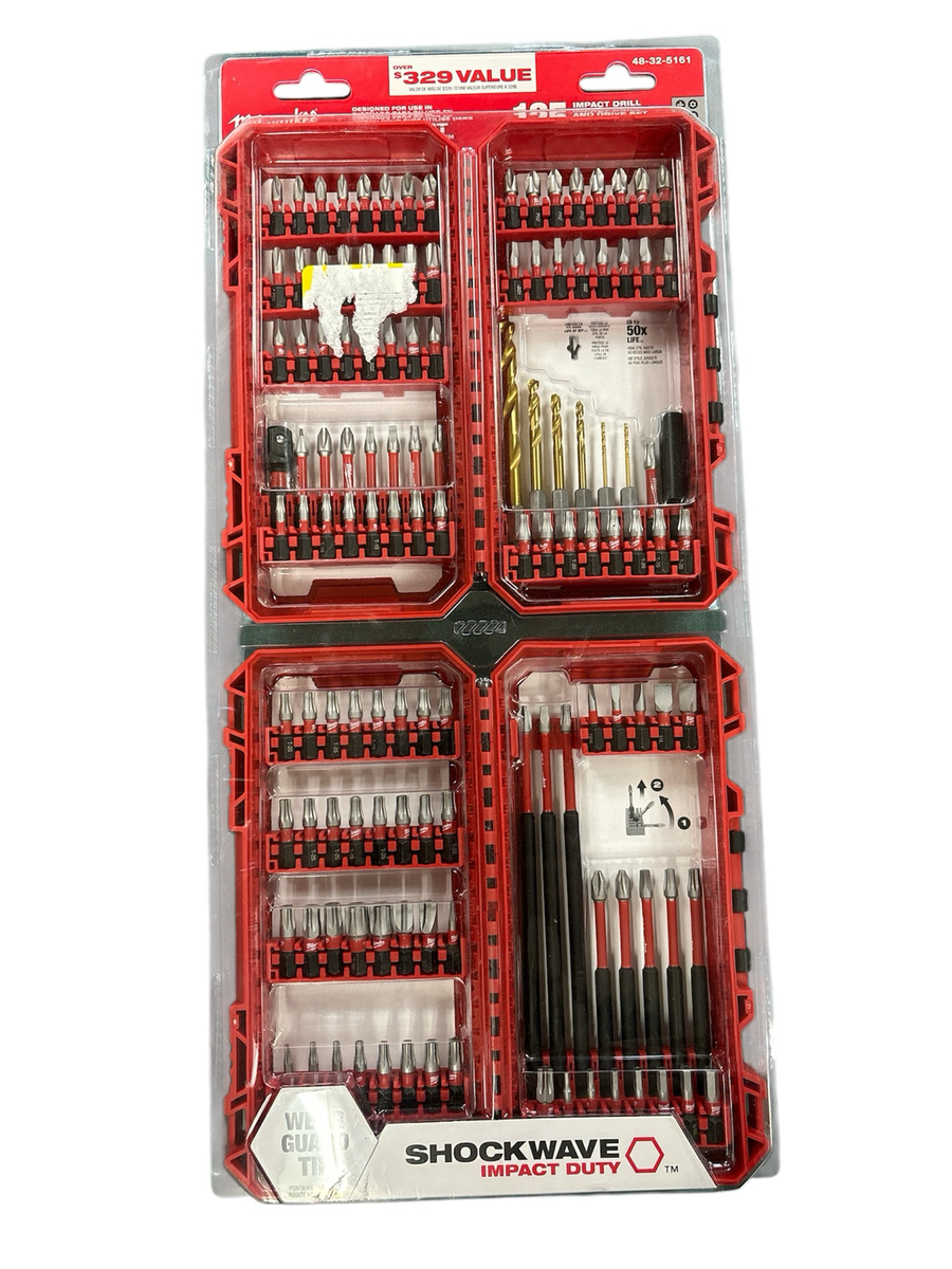 Milwaukee 48-32-5161 SHOCKWAVE™ Impact Duty 125PC Drill & Drive Milwaukee 48-32-5161 SHOCKWAVE™ Impact Duty 125PC Drill & Drive
