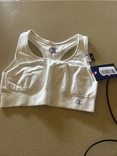 Champion DOUBLE DRY WHITE SPORTS BRA SIZE MEDIUM SUPPORT
