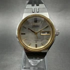 Seiko Automatic Watch Women 26mm Silver Dial Two Tone Daydate 2406-0030 Runs