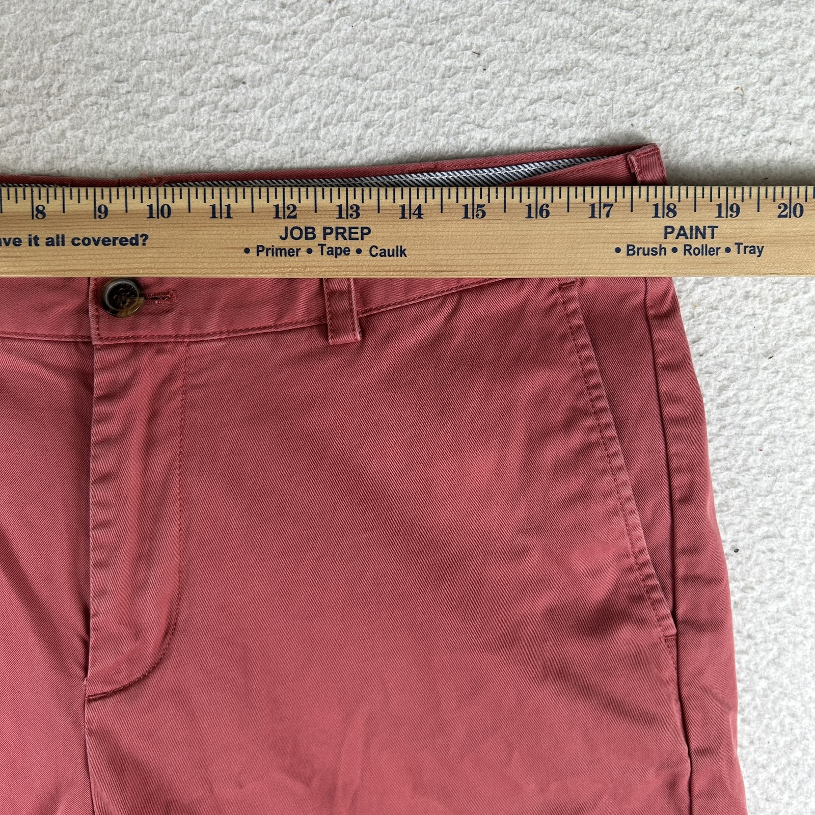 Brooks Brothers Shorts Mens 36 Red Chino Flat Front Casual Stretch Cotton Summer thumbnail 4