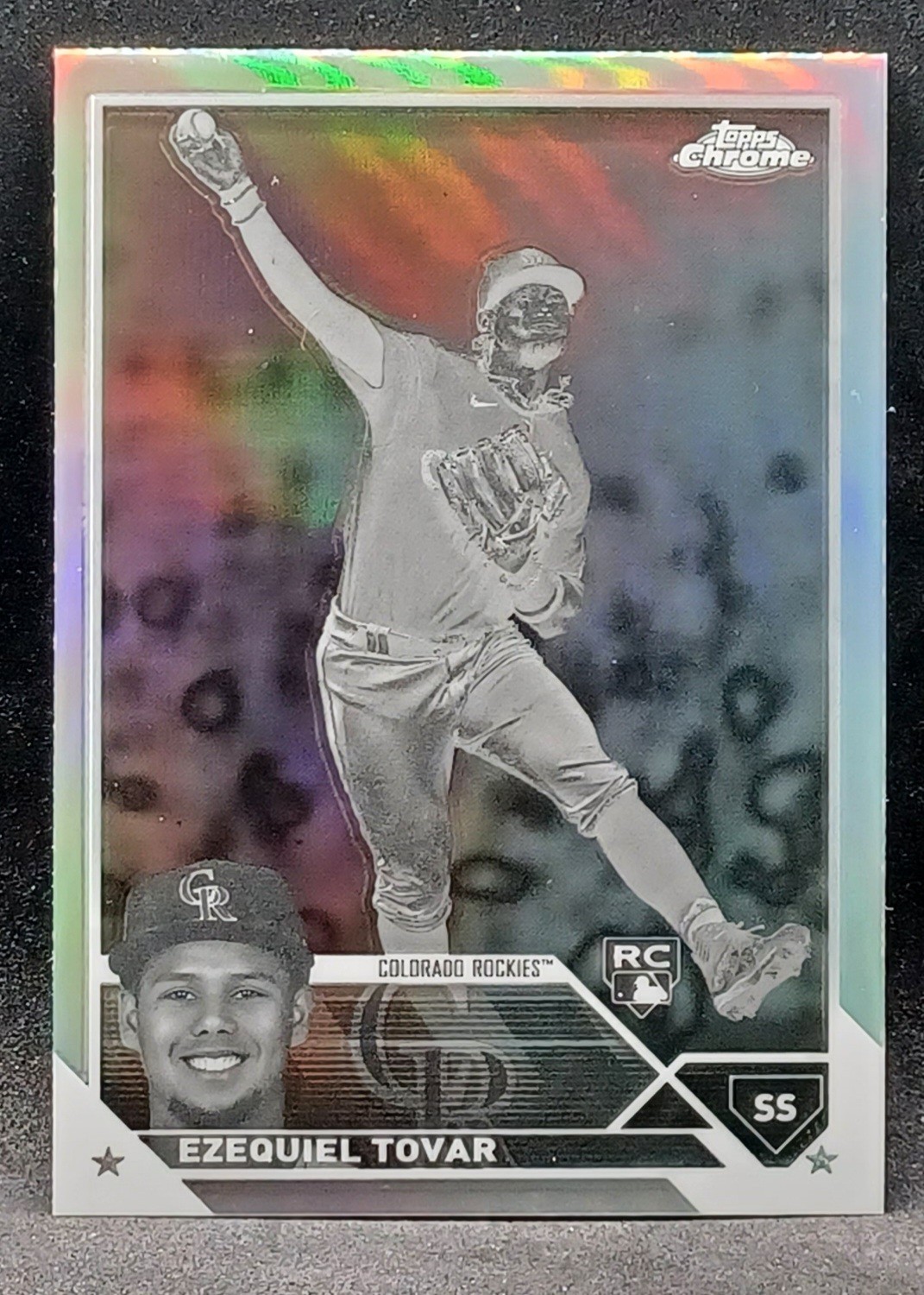 2023 Topps Chrome #106 Ezequiel Tovar Negative Refractor RC