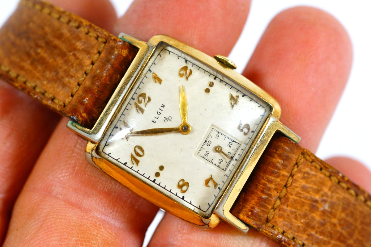 Pièces de montre Elgin Cal 554 Mouvement Balancier Roues Pont à ressort - France