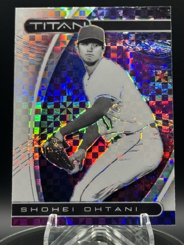 Shohei Ohtani 2021 Chronicles TITAN Checked Prizm Holo Xfractor Parallel #6 - NM