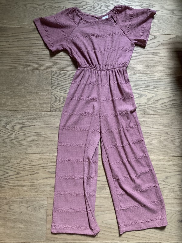 Zara girls jumpsuit rose color size 10