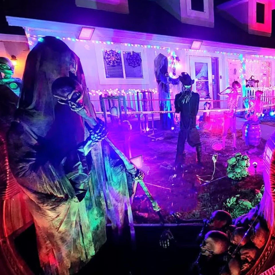 100W Luce Nera, Lampada UV E Black Light, IP66 Impermeabile, per Decorazioni Di - Immagine 3 di 4