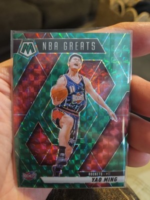2024-25 Panini Mosaic - NBA Greats Yao Ming #294 Green Mosaic Prizm