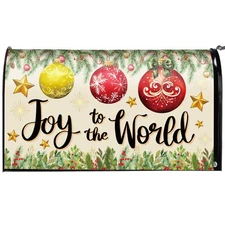 Christmas Magnetic Mailbox Cover Nativity Scene Joy To The World Outdoor Decor