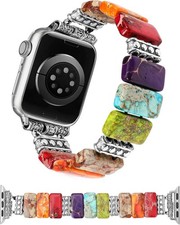 Natural Stone Strap Compatible with Apple Watch Series 11 10 9 8 7 6 5 4 3 2 1 3