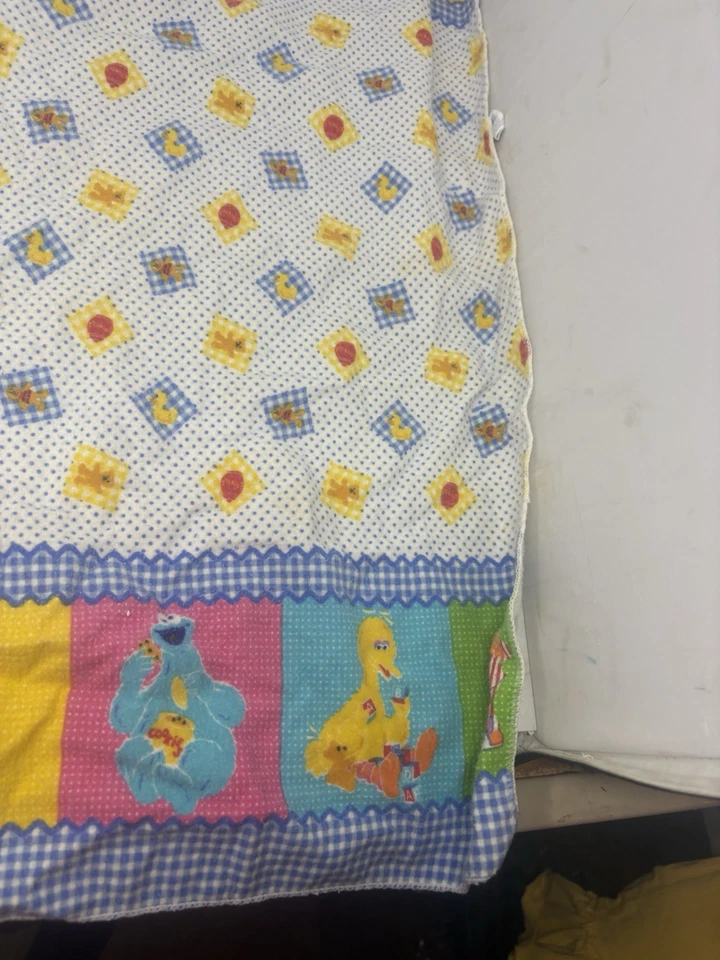 Manta receptora vintage de franela para bebé Sesame St Foto 4 de 4