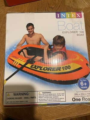 Intex Explorer100 1-Person Inflatable Raft Boat Series 6 Years and Up 58329EP