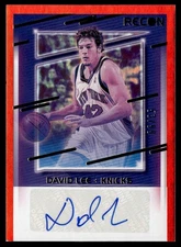 2020-21 Panini Recon Red Auto David Lee 53/99 #RS-DLE