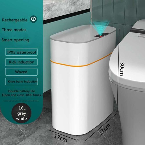 Automatic Smart Trash Can With Lid - Picture 17 of 19