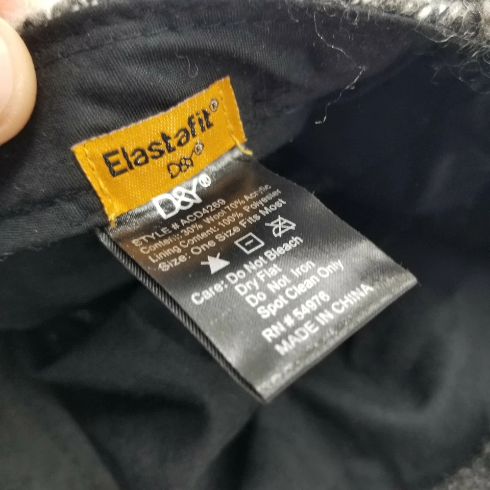 Gorra Elastafit D&Y Niñas Gris Adulto Usada Ajustada G19D Foto 4 de 4