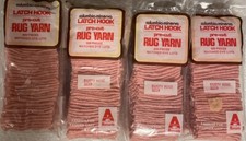 Columbia Minerva Latch Hook Yarn 320 Pieces 2.5" Dusty Rose 3219 Lot 16 Packages