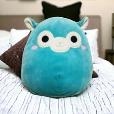 Tim The Llama Alpaca Blue Squishmallows Kellytoy 8" Stuffed Animal Plushie