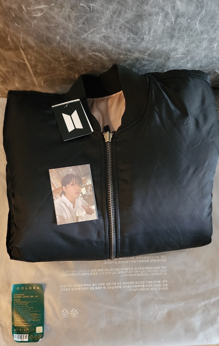 BTS ジョングク golden bomber jacket (XL)（GOLDEN] OVERSIZED