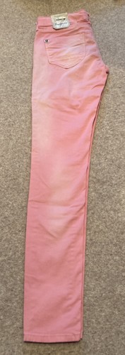 Girls Pepe Jeans Age 16 Years Skinny Pink Pixlette Spritzer Mid Rise BNWT - Picture 1 of 3