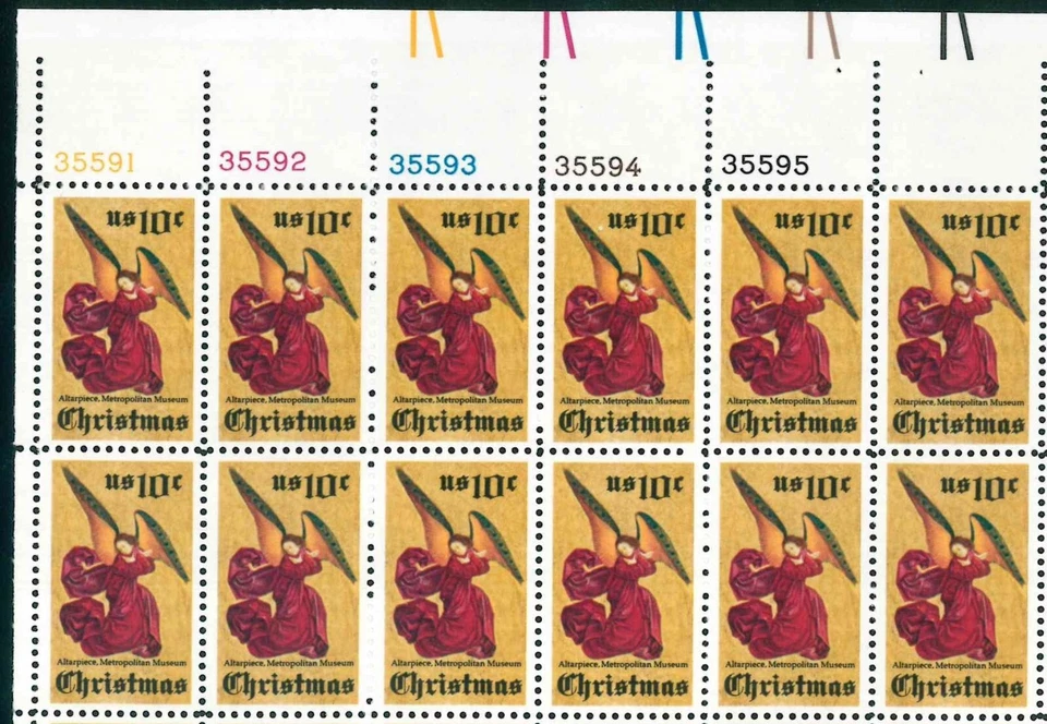 Scott #1550 10¢ Christmas Angel Mint Sheet MNH  CV $13.00 - Image 3 of 3