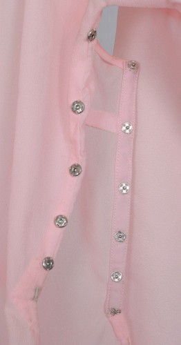 Handmade Original Pink Floral Sequin Design Traditional Vietnamese Ao Dai Dress - Picture 4 of 5