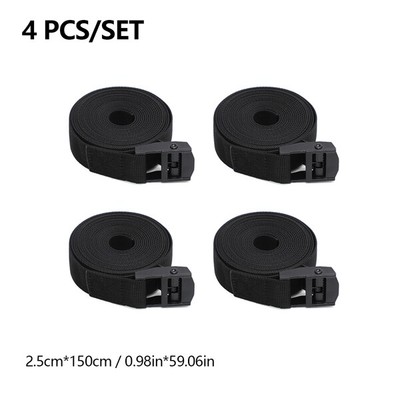 4-Pack Zinc Alloy Cargo Tie Down Straps   Multi-Functional Buckle Straps Luggage