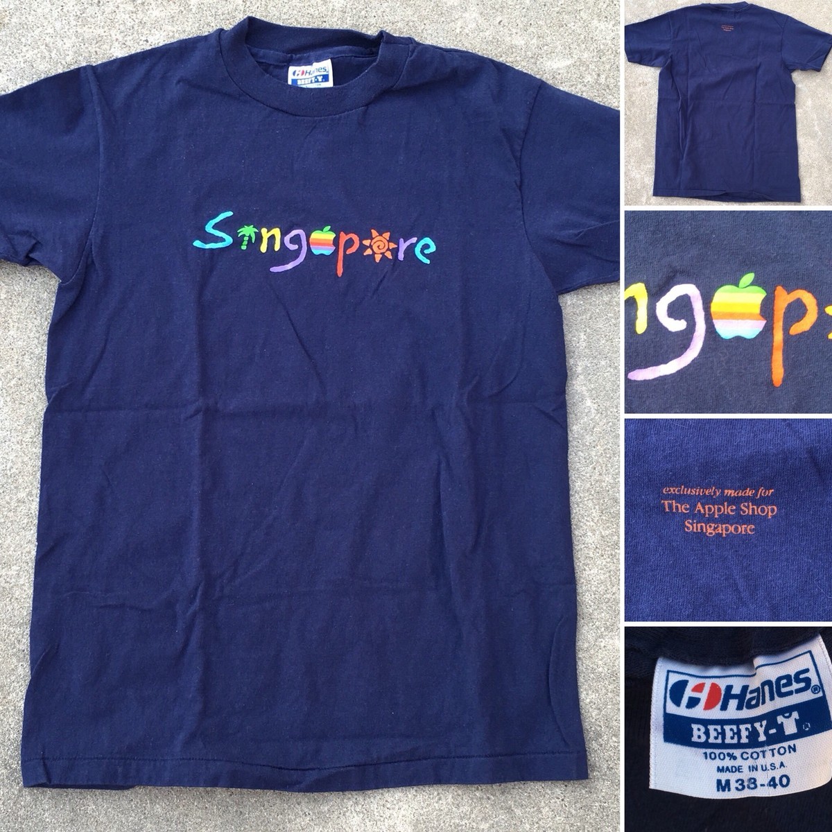 Vintage exclusively made for The Apple Shop Singapore T-Shirt 80s 