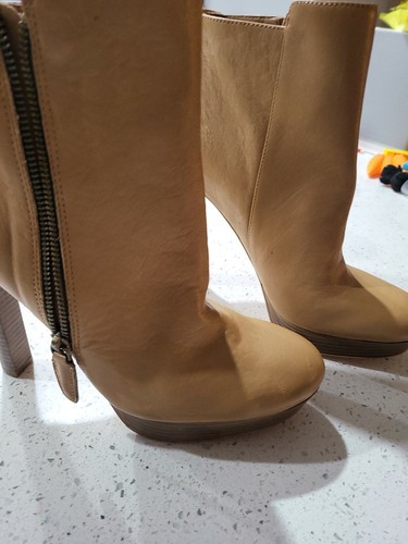 coach tan booties