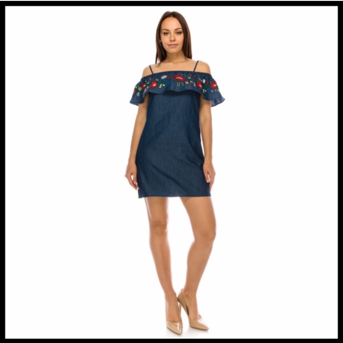 white christmas dresses CI Sono Denim Collection Jacket main image 1