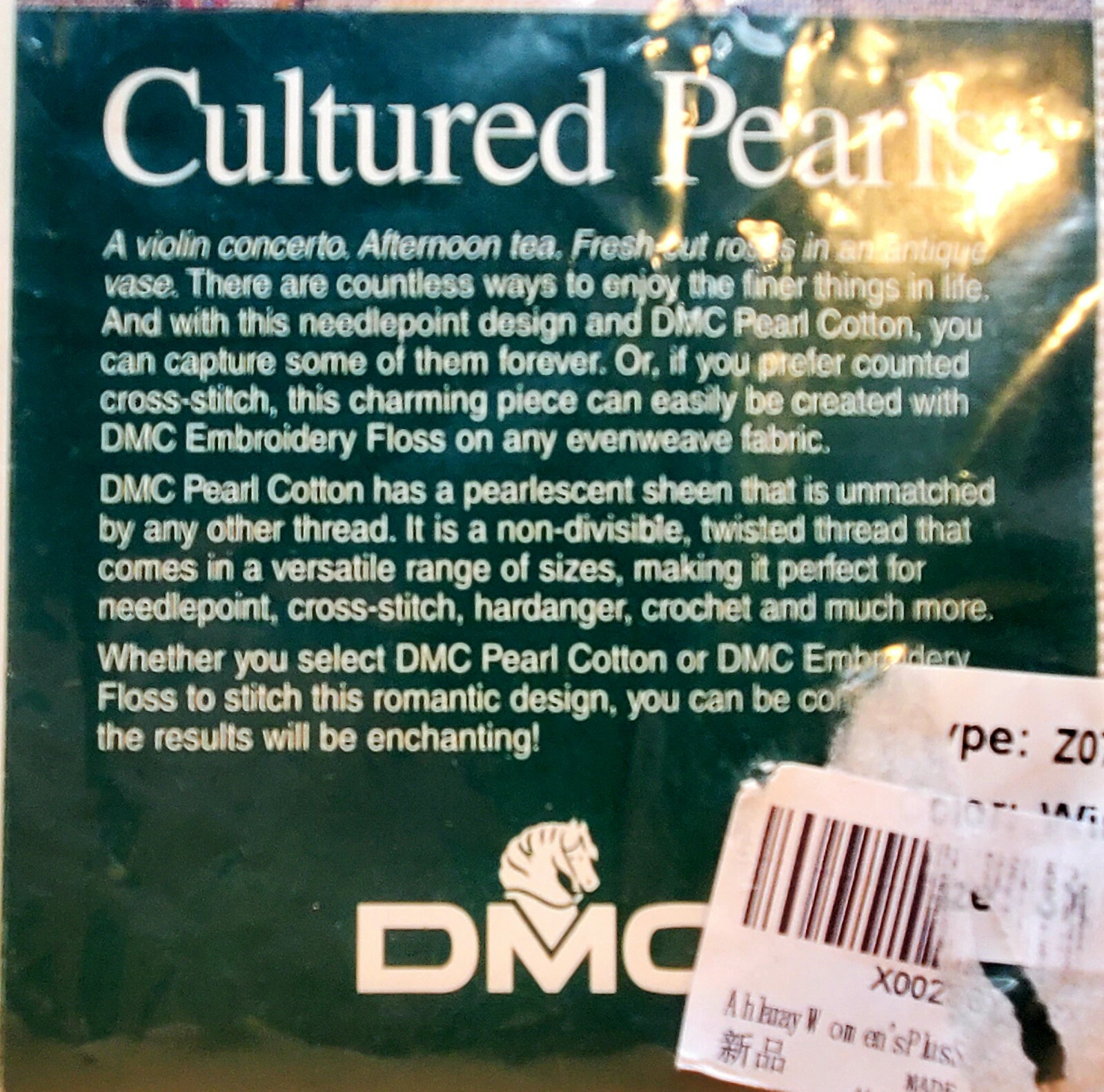 Cross Stitch Pattern Booklet/Kit :Cultured Pearls (DMC) | eBay