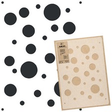 Reusable PLASTIC Wall STENCIL Template / 17.7"x25.6" or 25.6"x37.4" / KIDS DOTS