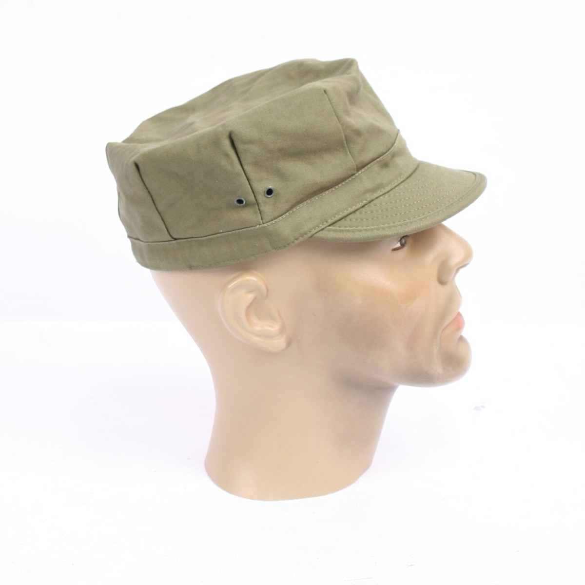 Replica US Army HBT Cap WW2 1943 Pattern Field cap in OD 7 Green
