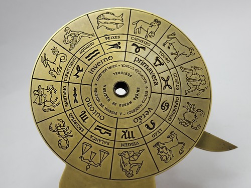 Vintage Bronze/ Brass NOCTURLABIUM NOCTURNAL Astrological Instrument BOX & Flyer - Bild 7 von 11