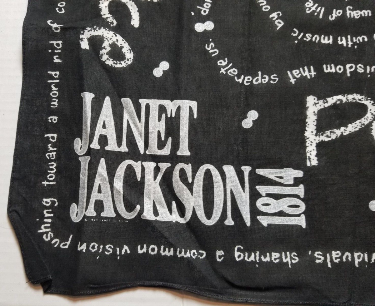 Vintage Rare 1989 Janet Jackson Rhythm 1814 Nation Tour Souvenir